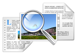 Документы и лупа